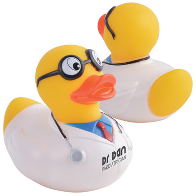 Doctor Quack PVC Bath Duck  - (printed with 1 colour(s)) LN1037_LLNZ
