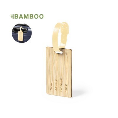 LUGGAGE TAG made from bambo