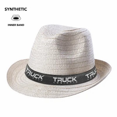 Hat made from synthetic mat