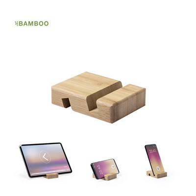 Phone holder made from bamb