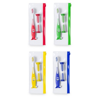Travel set toothbrush and s