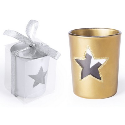 Candle with star cut our CH