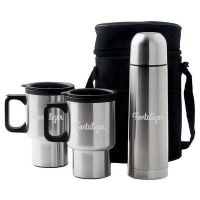 Car MugVacuum Flask Set (D355_PB)