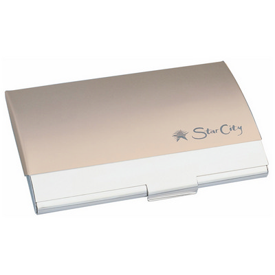 Deluxe Pocket Business Card holder (D512.GOLD.LE_PB)