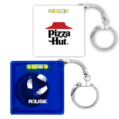 Tape Measure with Level Key Chain (K158_PB)