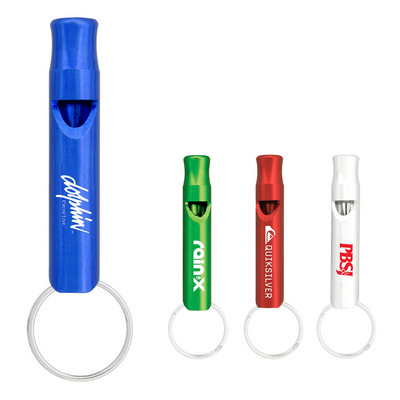Aluminium Metal Whistle Keychain (K204_PB)