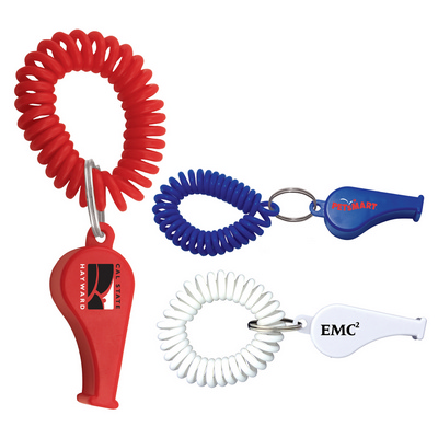 Whistle Coil Keychain (K246_PB)