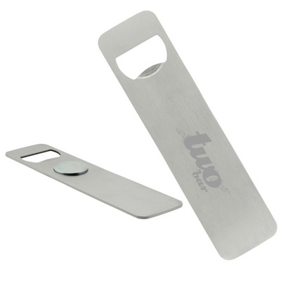 Magnetic Stainless Steel Bottle Opener (K289_PB)