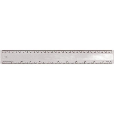 Ruler 30cm Translucent Clear (RULE30CM031_PPI)