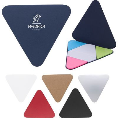 Triangle Shape Sticky Notes Pad - Includes Decoration PH1359_blk_PS