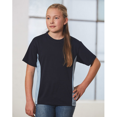 (Kids Unisex) CoolDry Mesh Contrast Tee (TS12K_WIN)