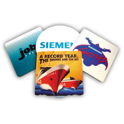 DIGITAL 1MM NATURAL RUBBER 4 COLOUR COASTERS