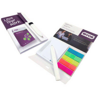 Combination L Laminated 4 colour cover 2 colour pad with Pen