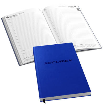 HC A4 157 leaf Diary PUR 1c PU cover with end paper (day to pa