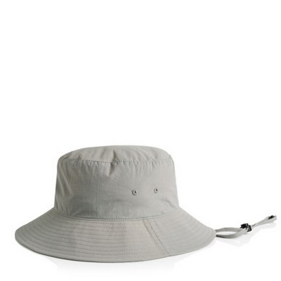 Nylon Wide Brim Bucket Hat 