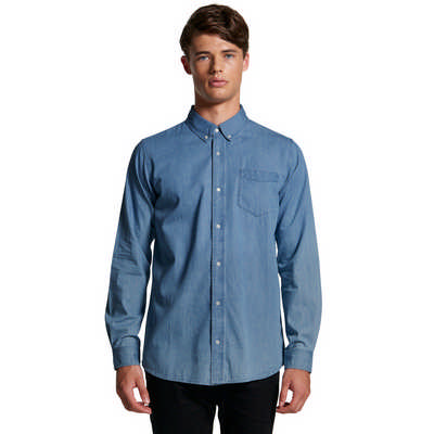 Mens Blue Denim Shirt