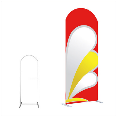 Tension Fabric Display -H-Shape Curved Top 1000mm x 2500mm (TFD_H_CT_BI)