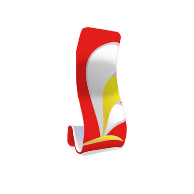 Tension Fabric Display -Snake Shape 915mm x 2280mm (TFD_S_S_BI)