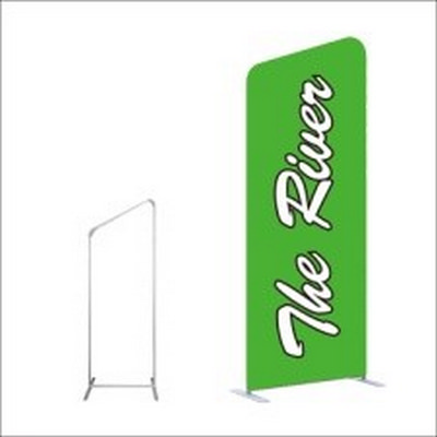Stretch Fabric Display / Tension Fabric Display -H-Shape Angled Top 1000mm x 2500mm