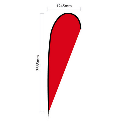 Large Single Sided Wing Banner