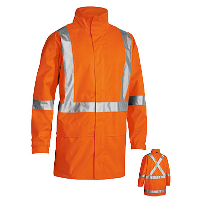 X TAPED HI VIS RAIN SHELL JACKET 