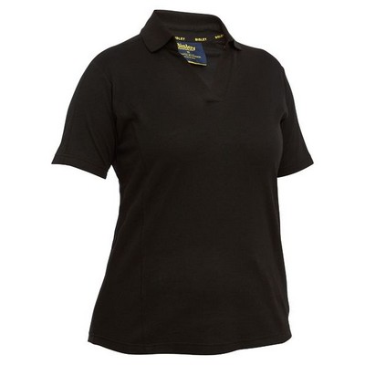 WMN BW POL SS COTTON/POLY