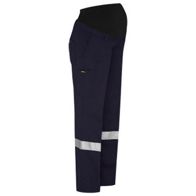 WOMENS TAPED MATERNITY DRILL WORK PANTS 