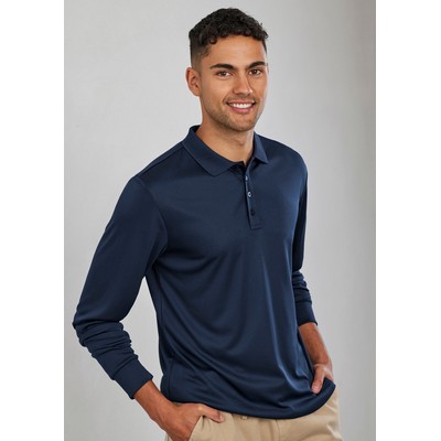 Mens Action Long Sleeve Polo