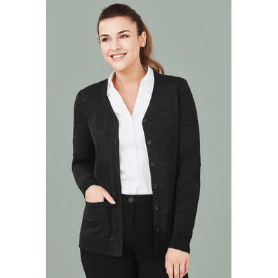 Womens Button Front Knit Cardigan