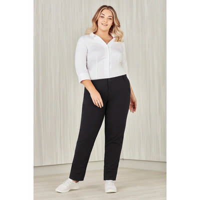 Comfort Womens Waist Straight Leg Pant