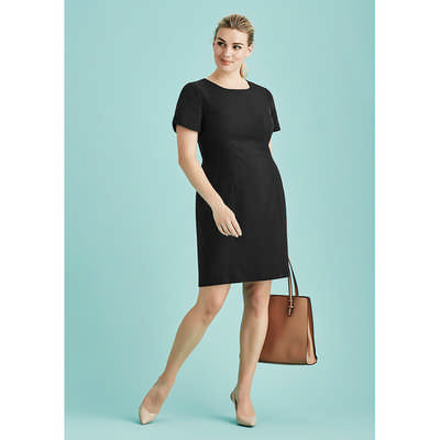 Womens Cool Stretch Short Sleeve Shift Dress