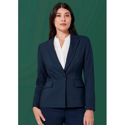 Womens Renew Single Button Mid Length Jacket