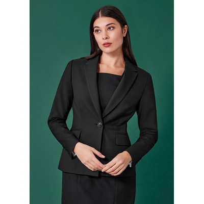 Womens Renew Single Button Mid Length Jacket