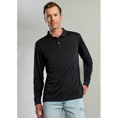 Mens Action Long Sleeve Polo