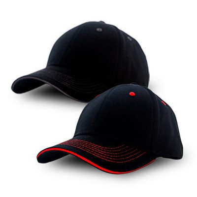 Contrast Stitch Cap