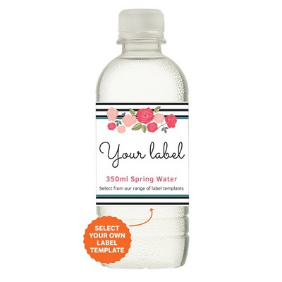350ml Spring Water Bottles - White Cap