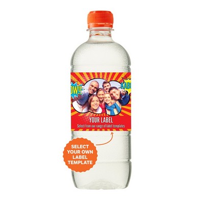 600ml Spring Water Bottles - Red Cap