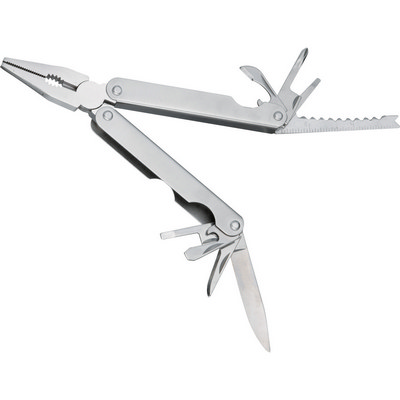 13-Function Stainless Steel Pliers - (printed with 4 colour(s)) Product Code: SM-9371_BUL