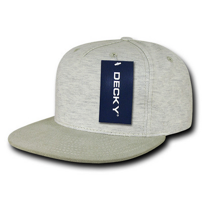 5 Panel Heather Jersey Knit Cap