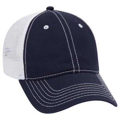 Six Panel Low Profile Mesh Back Cap