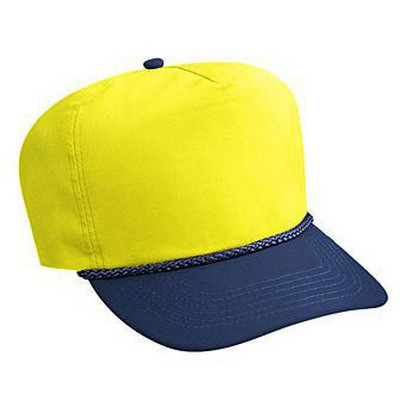 Five Panel High Crown Cap