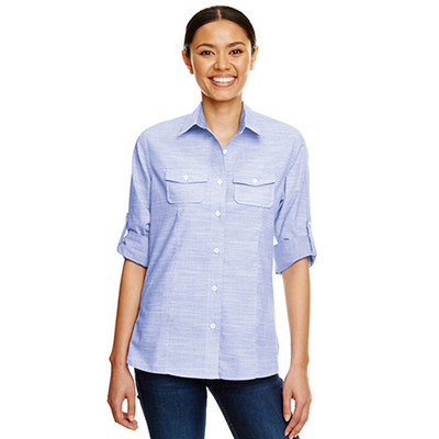 Burnside LADIES L-S PLAID SHIRT