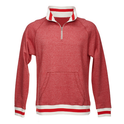 J.America Peppered Fleece 1/4 Zip