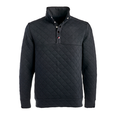 J.America Quilted Snap Pullover