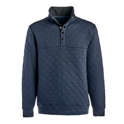 J.America Quilted Snap Pullover