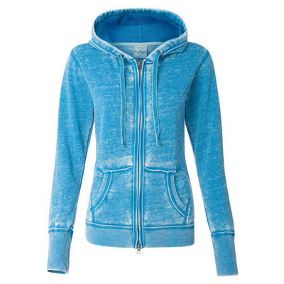 J.America Zen Full-Zip Fleece Hood