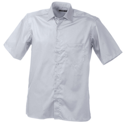James & Nicholson Mens Business Shirt Short-Sleeved