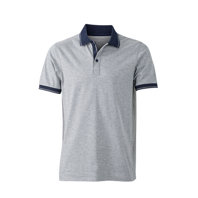 James & Nicholson Mens Heather Polo