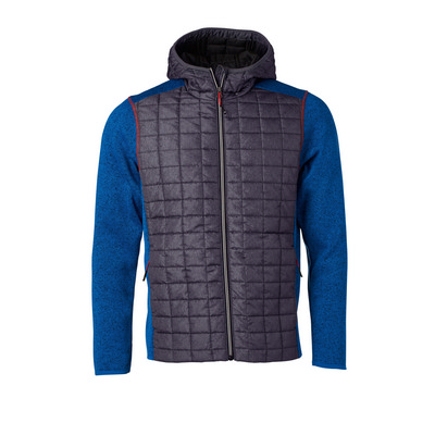 James & Nicholson  Mens Knitted Hybrid Jacket
