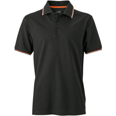 James & Nicholson Mens coldblack Polo